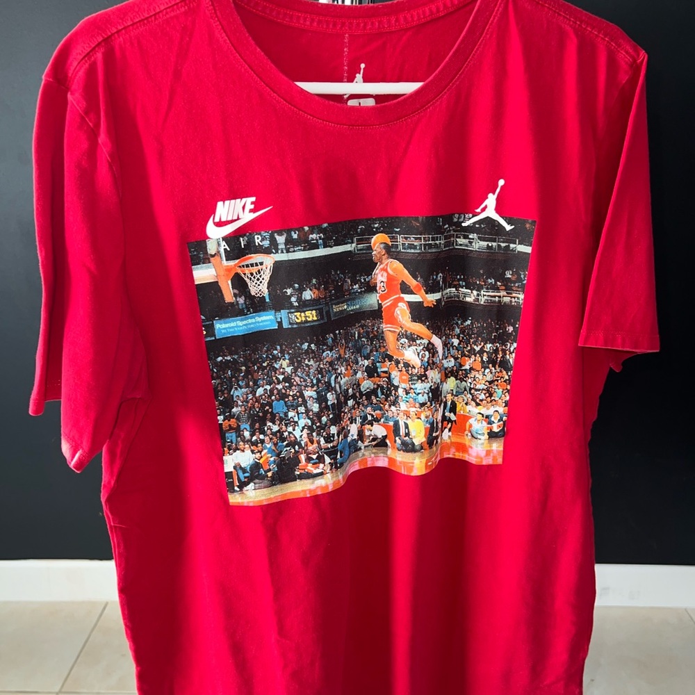Jordan Red Graphic Tee